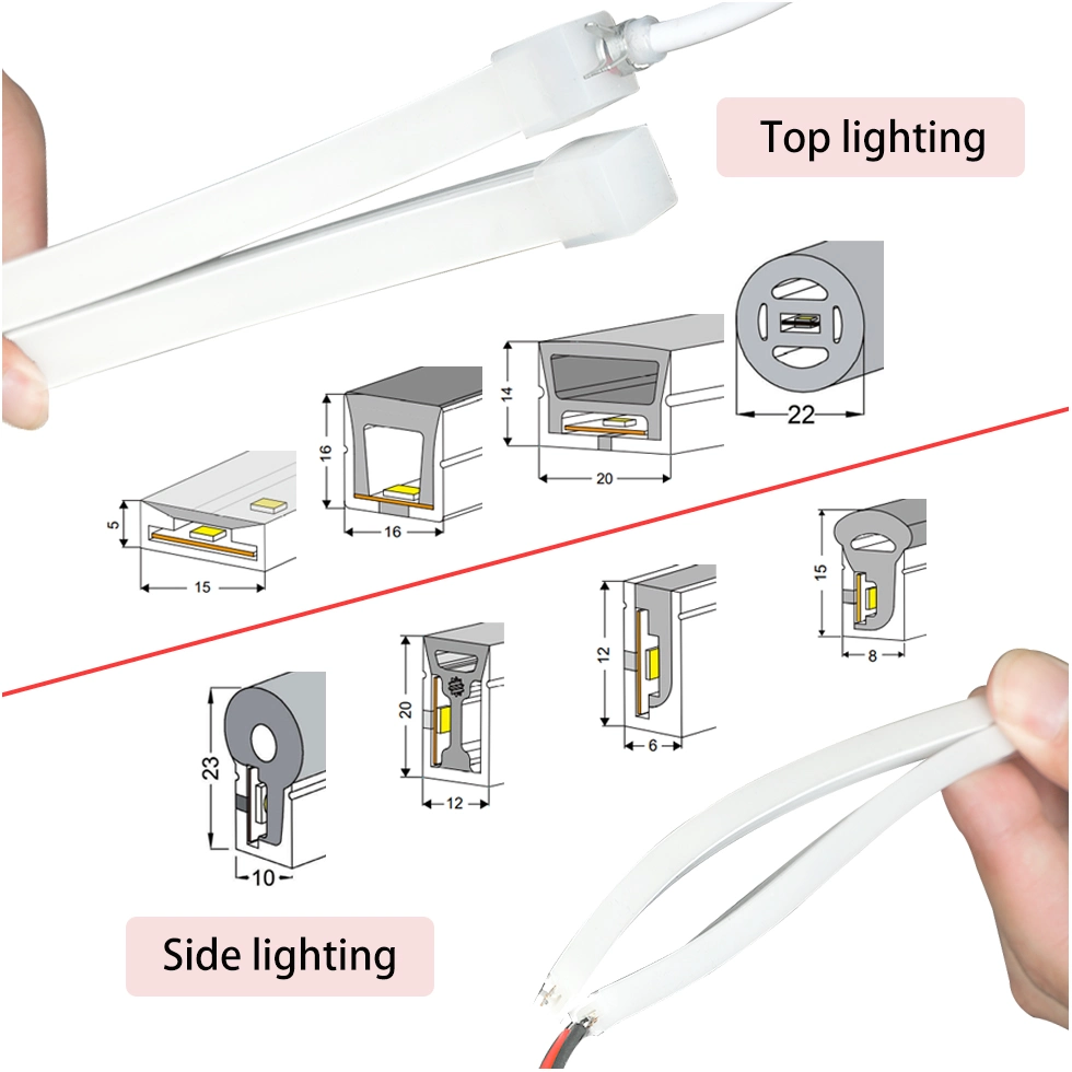 Hot Sale 06*13mm Neon LED RGB Strip Light Kit