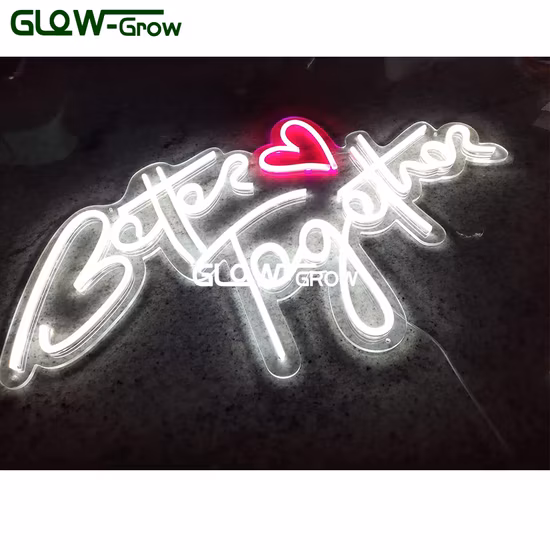 Белое и синее сердце в форме сердца, украшение комнаты для свадебной вечеринки, светодиодный неоновый свет